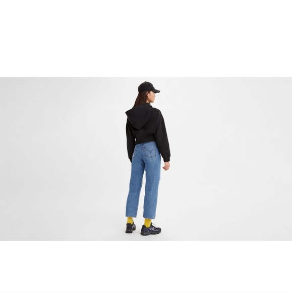 NWT Levi's Ribcage Straight Ankle Jeans, Distressed, After Love, Size 29x27 - Picture 13 of 15